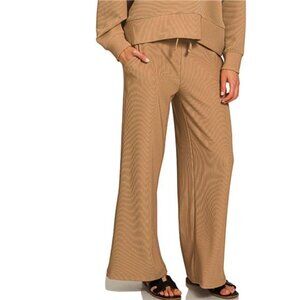 Zenana Ribbed Round Neck Pullover‎ and Drawstring Pants Set